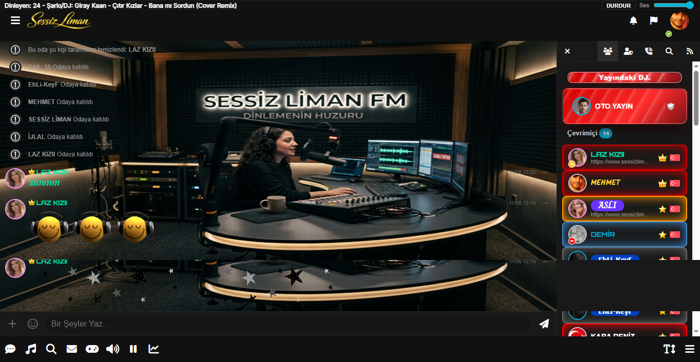 Flatcast Radyo & Sohbet Hizmeti