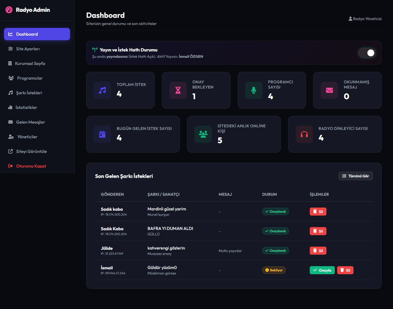 Radyo Web Sitesi Pro 18