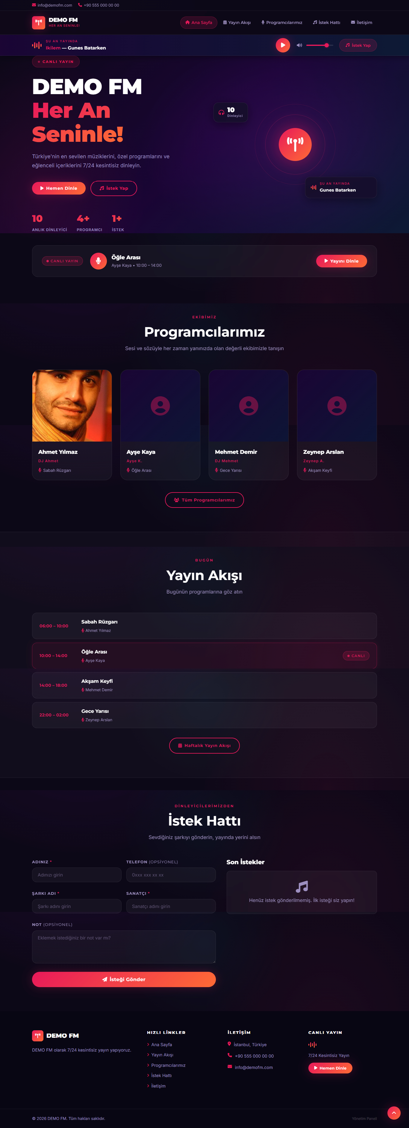 Radyo Web Sitesi Pro 13