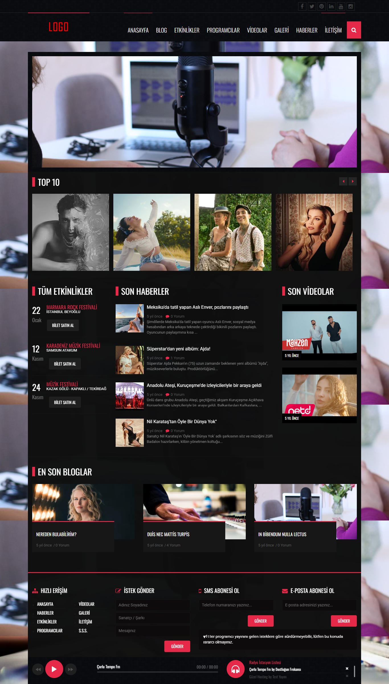 Radyo Web Sitesi Pro 15