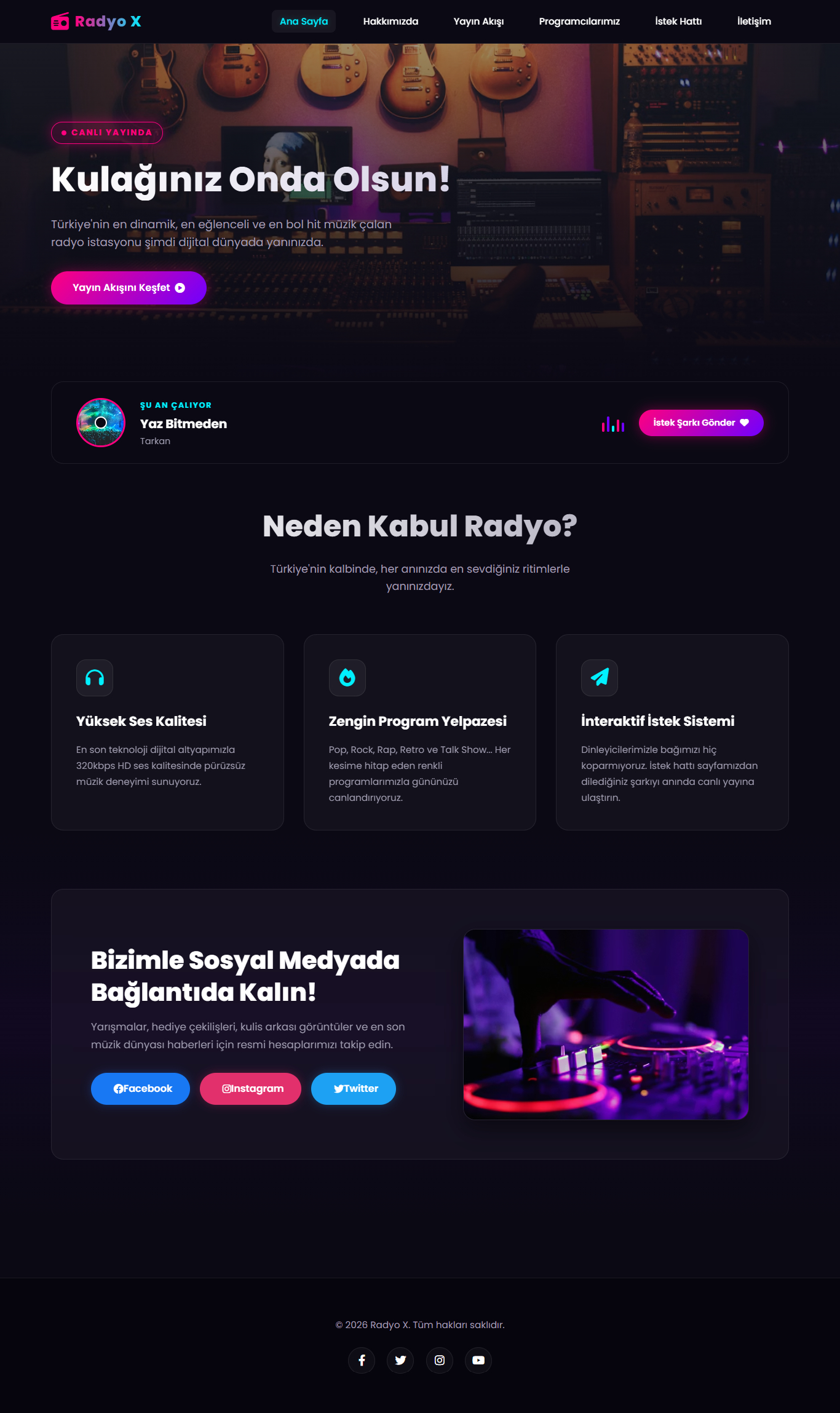 Radyo Web Sitesi Pro 8