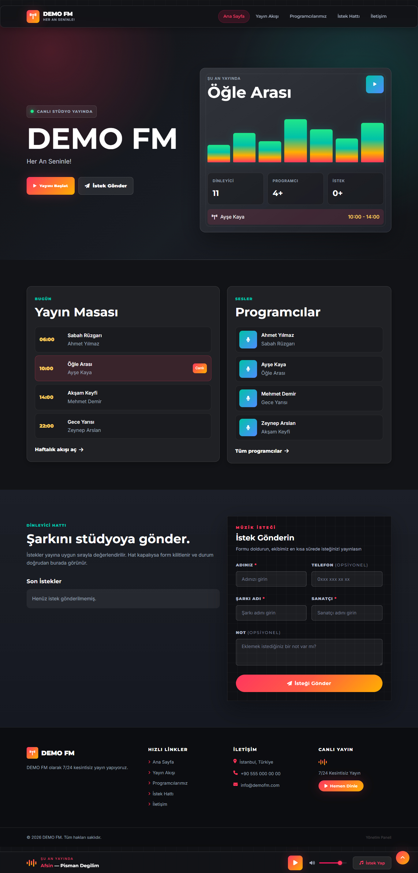 Radyo Web Sitesi Pro 12