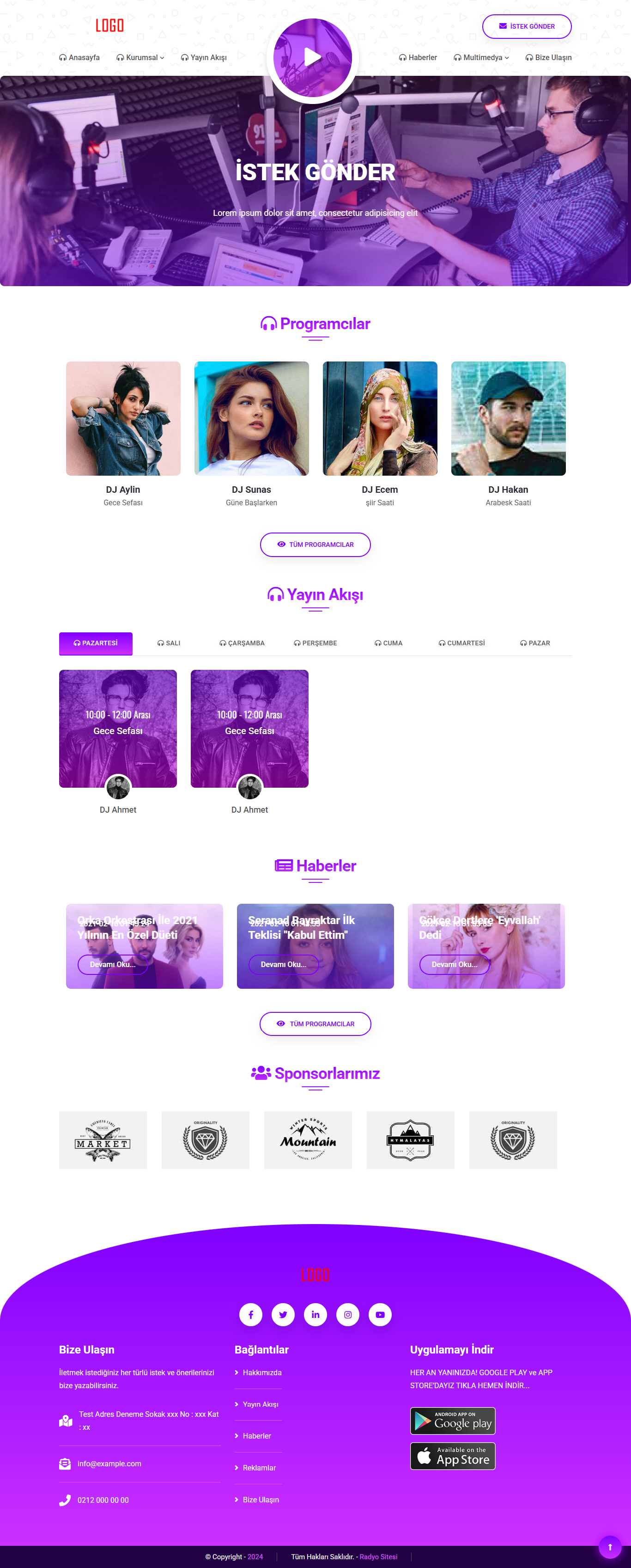 Radyo Web Sitesi Pro 14